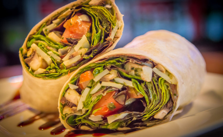 Al Carbon Caramelized Onion & Blue Cheese with Chicken or Beef Wrap